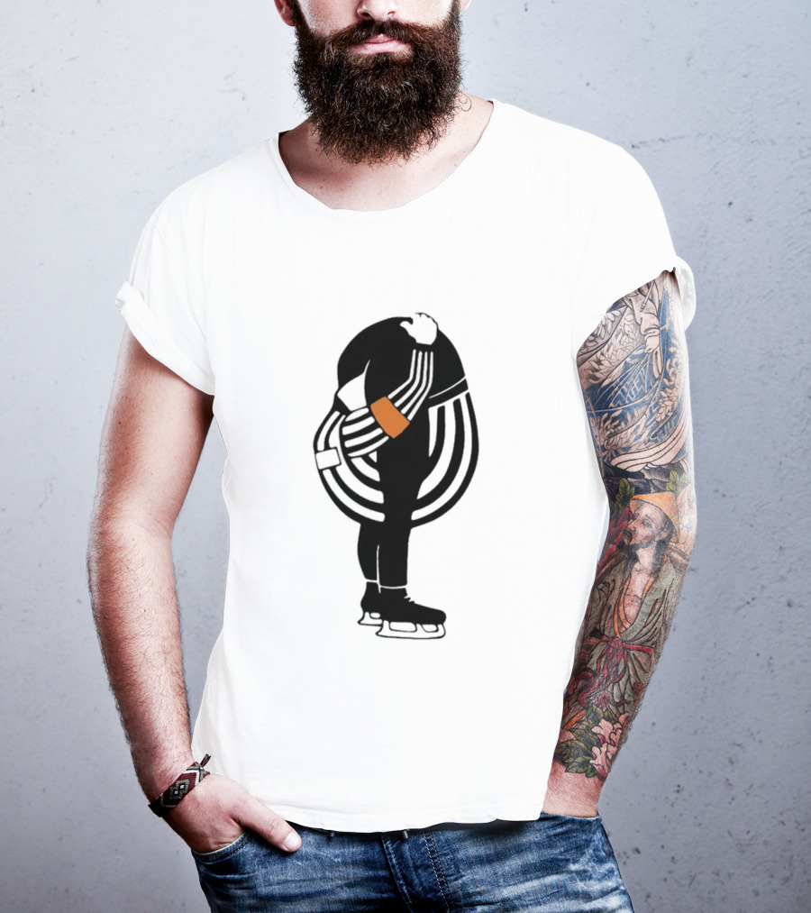 Kyle Dubas Hockey Referee Satirical Caricature T-Shirt