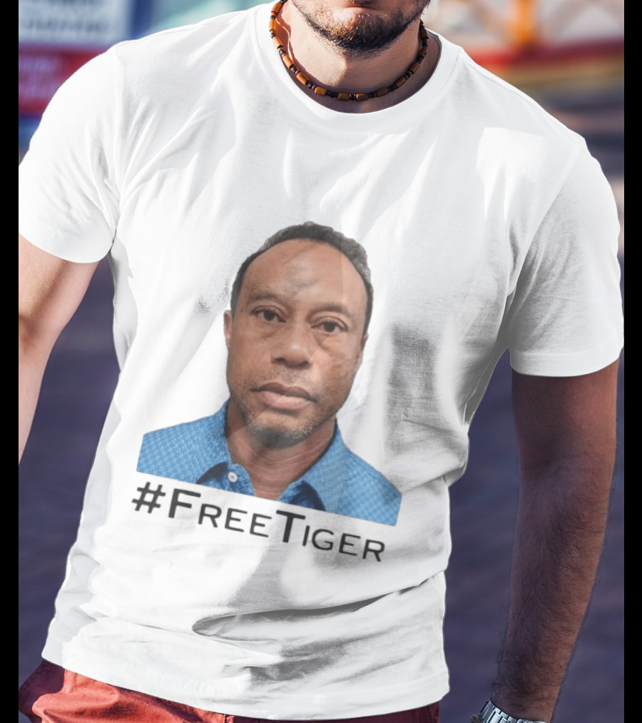 #FreeTiger Shot Iconic Arrest Image T-Shirt