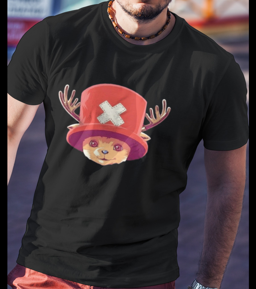 Tony Tony Chopper Red Hat Antlers Anime T-Shirt