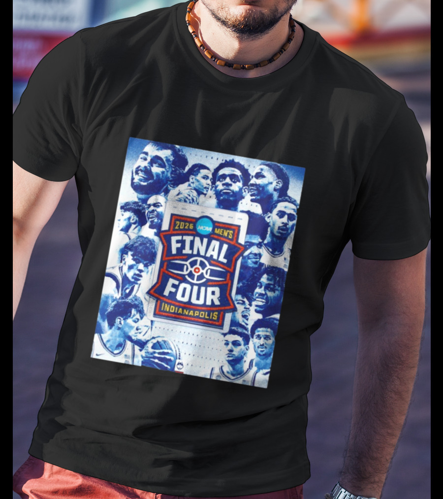2026 NCAA Men's Final Four Indianapolis Basketball UConn Huskies Players T-Shirt