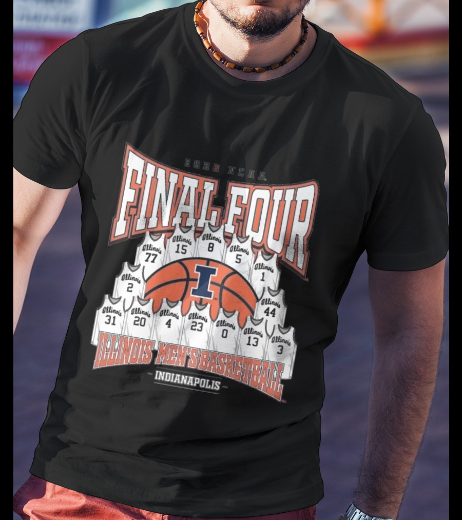 2026 NCAA Final Four Illinois Mens Basketball Indianapolis T-Shirt