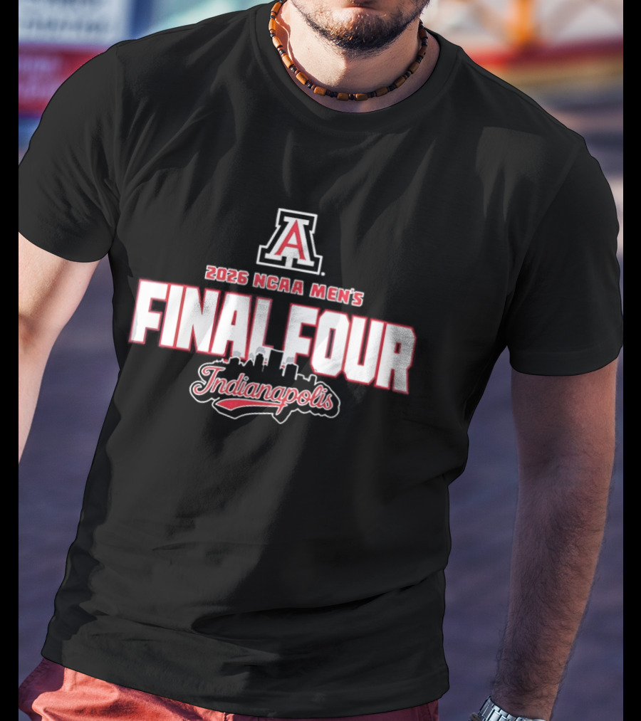 Arizona Wildcats 2026 NCAA Men's Final Four Indianapolis T-Shirt