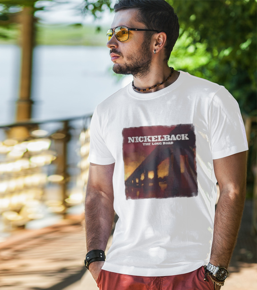 Nickelback The Long Road 2023 Album Art Bridge T-Shirt