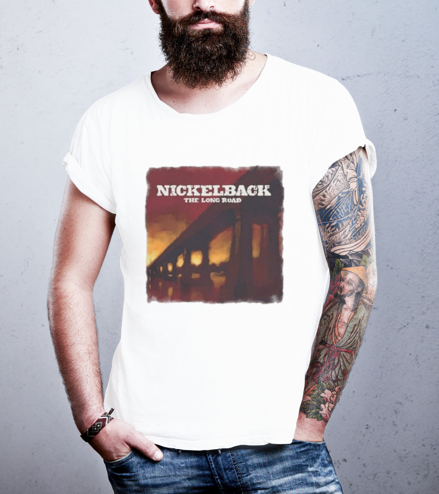 Nickelback The Long Road 2023 Album Art Bridge T-Shirt