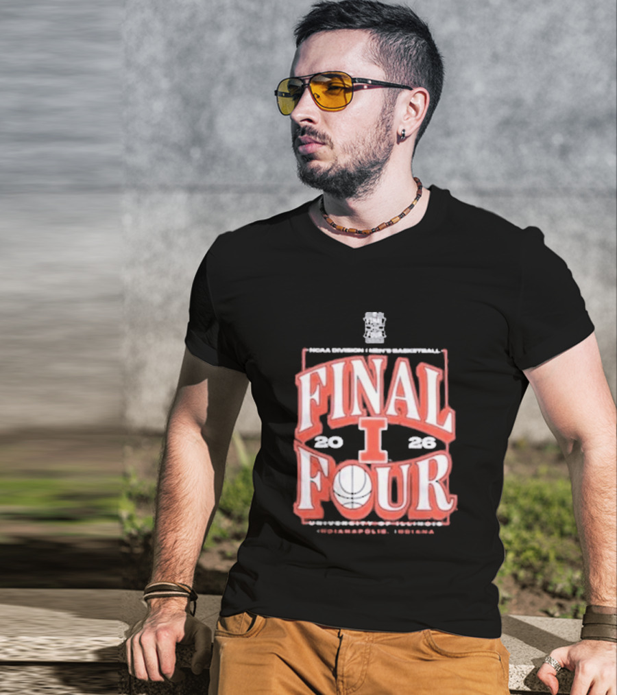 NCAA Division I Men's Basketball Final Four 2026 University Of Illinois Indianapolis Indiana T-Shirt