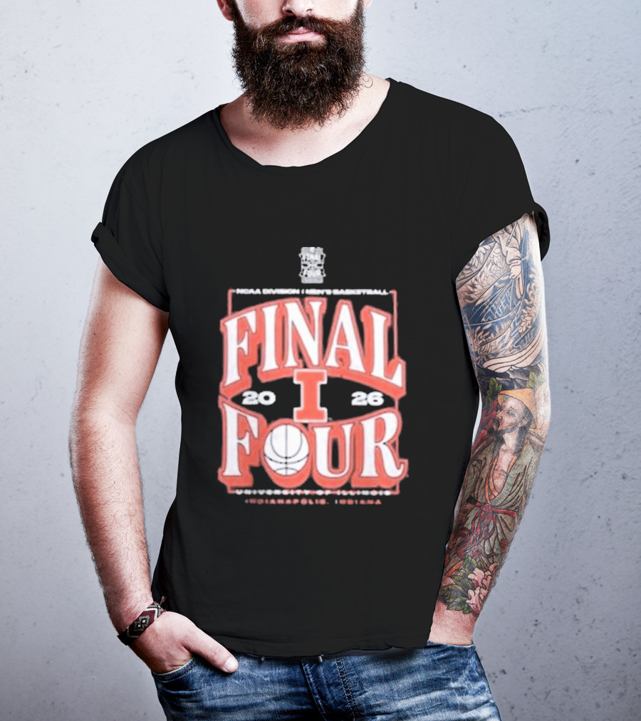 NCAA Division I Men's Basketball Final Four 2026 University Of Illinois Indianapolis Indiana T-Shirt