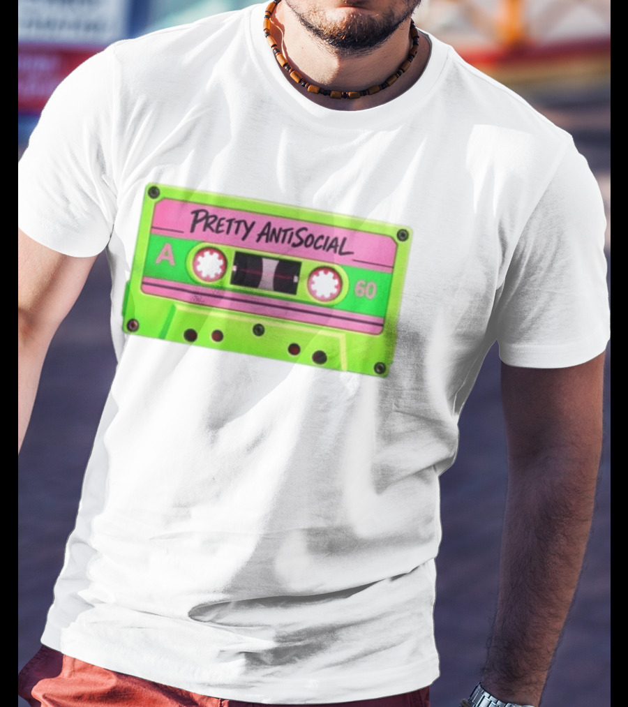 Pretty AntiSocial Pink Green Cassette A 60 T-Shirt