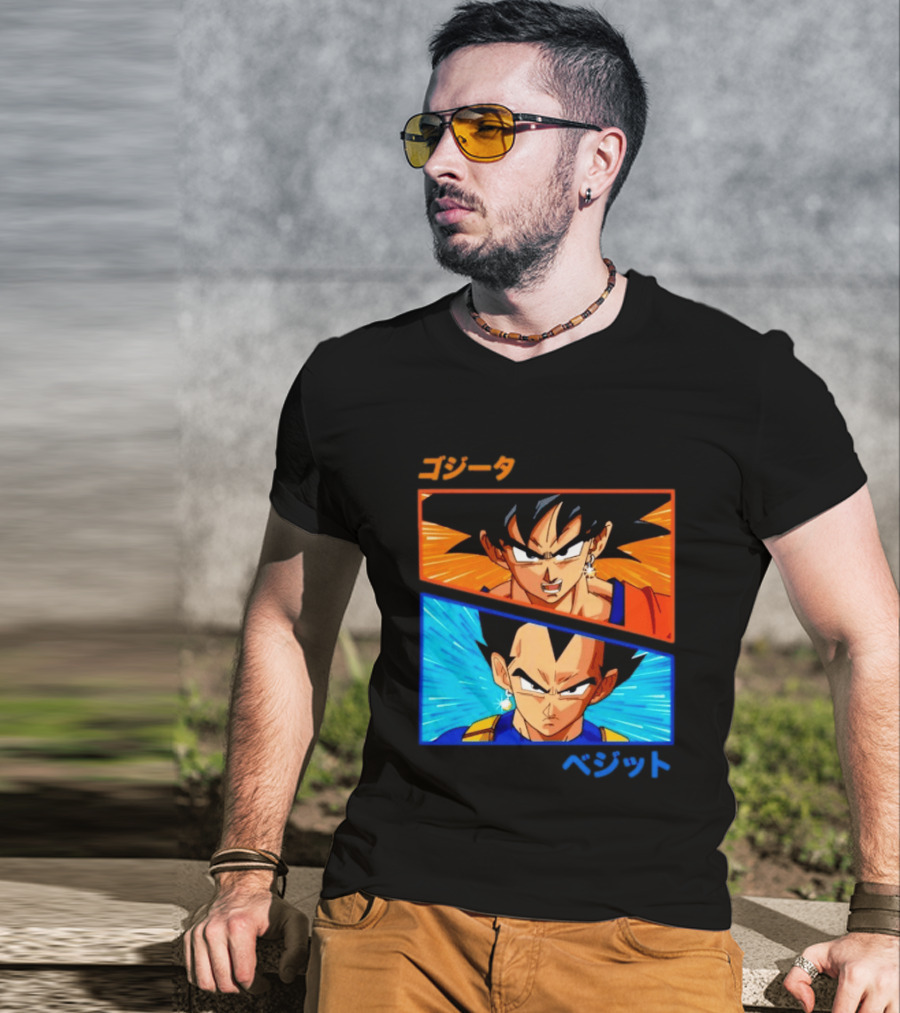 Gogeta Vegito Fusion Transformation Dragon Ball Z Super Saiyan Anime T-Shirt
