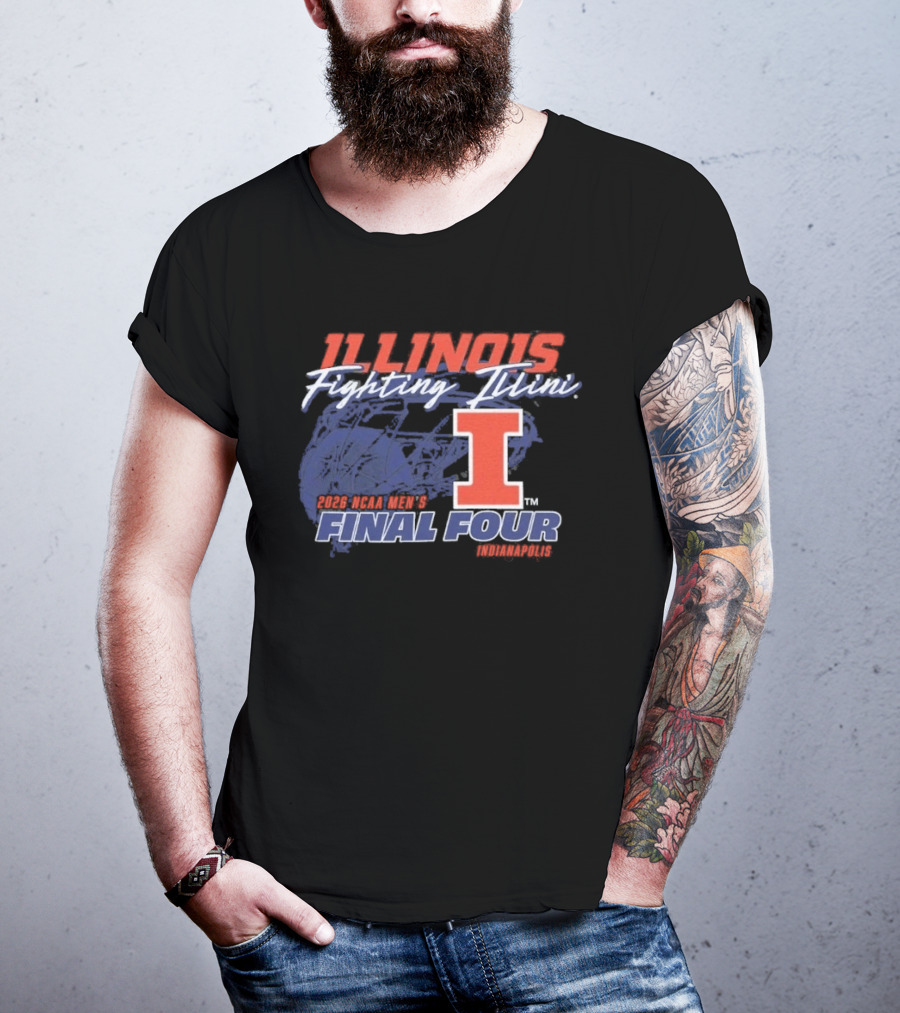 Illinois Fighting Illini 2026 NCAA Men's Final Four Champions T-Shirt