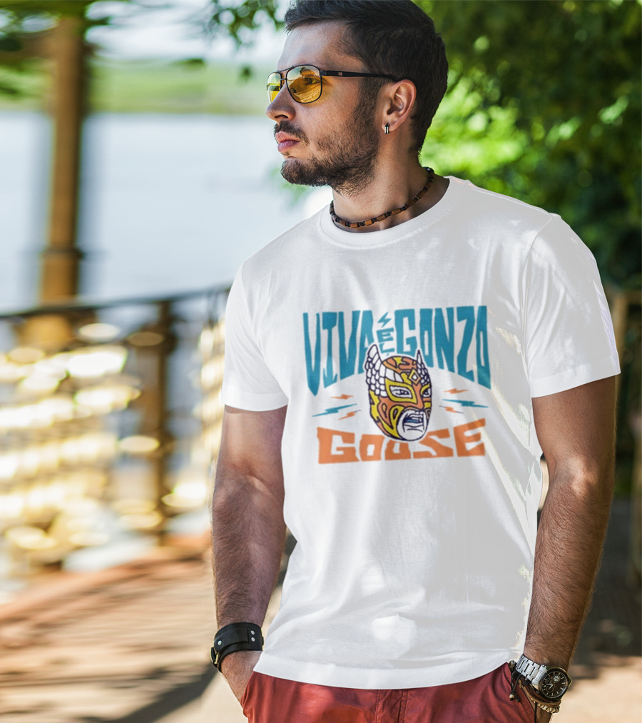 Viva El Gonzo Goose Lucha Libre Mask Artistry T-Shirt