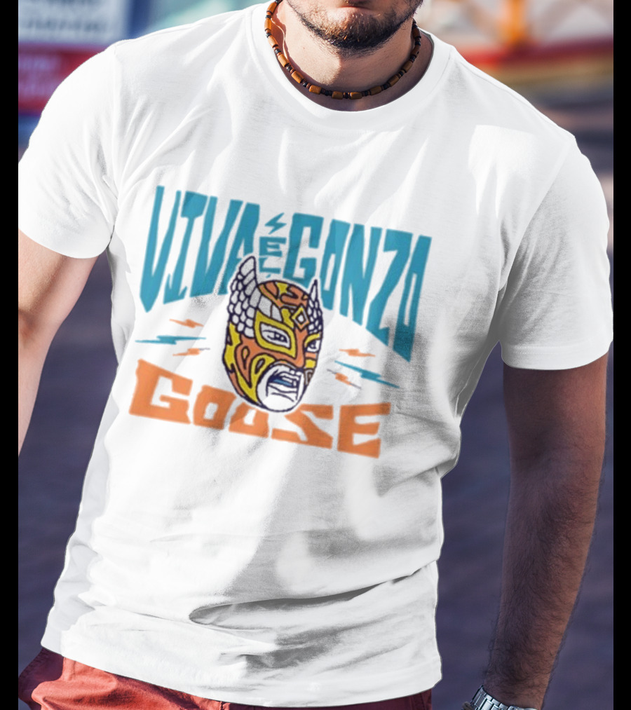 Viva El Gonzo Goose Lucha Libre Mask Artistry T-Shirt