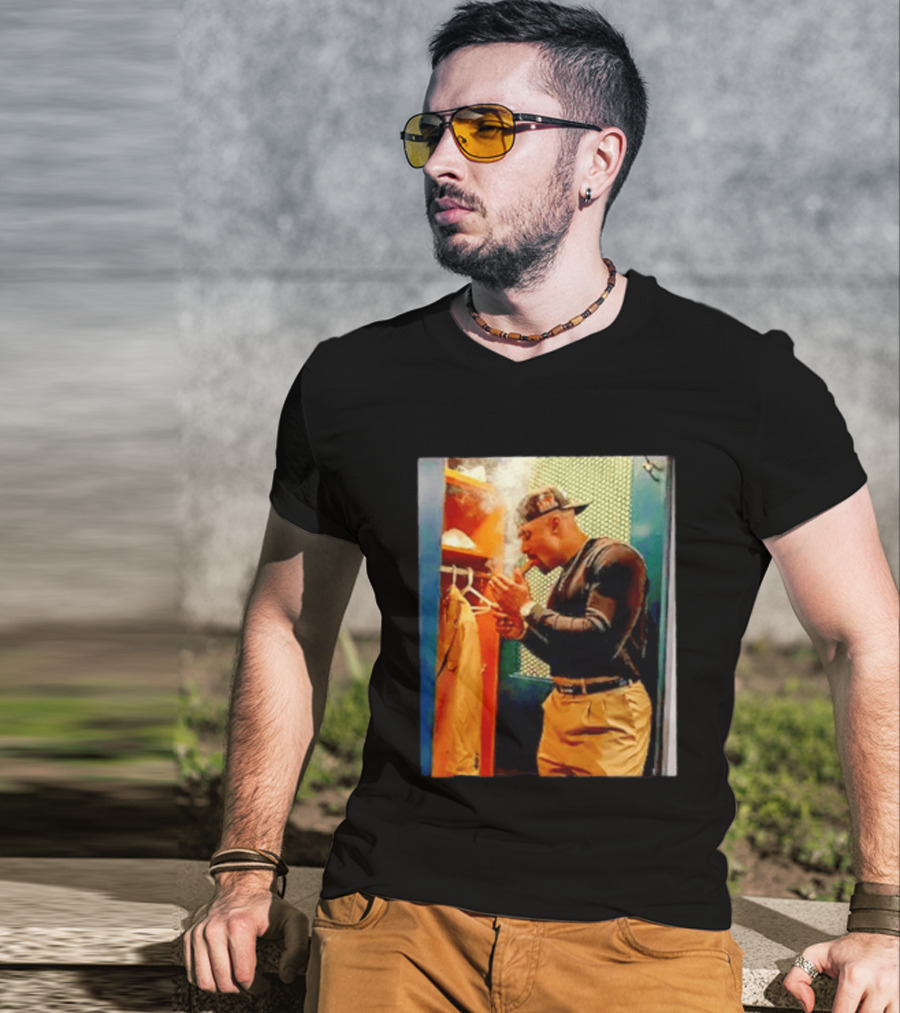 Jalen Hurts Celebrating Smoking Cigar Locker Room Moment T-Shirt