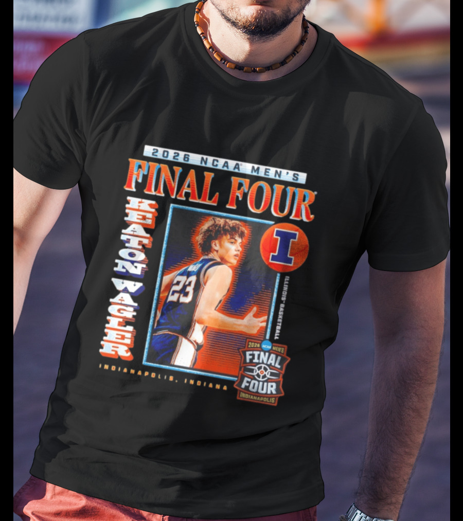 2026 NCAA Men's Final Four Keaton Wagler Illinois Fighting Illini Indianapolis Indiana T-Shirt