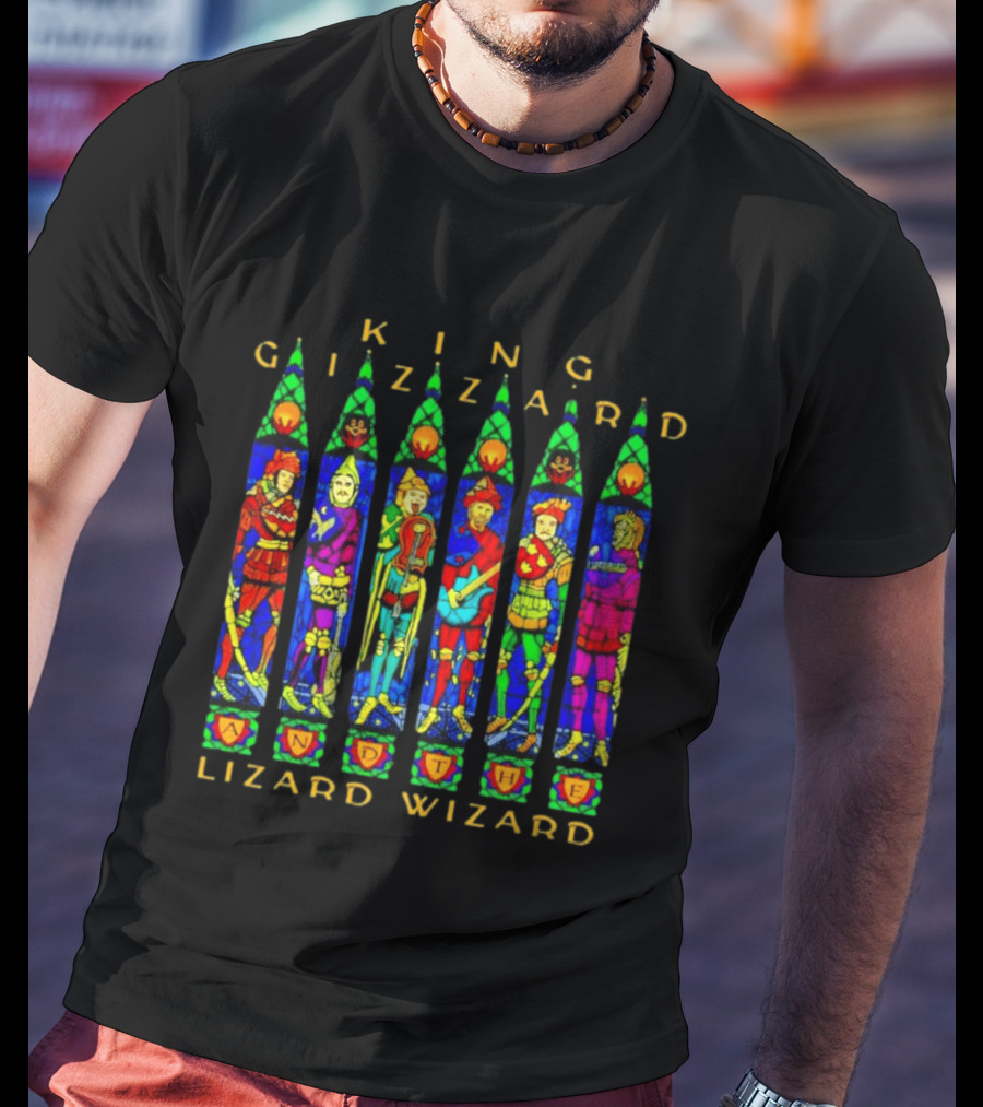 King Gizzard And The Lizard Wizard Stained Glass Band T-Shirt