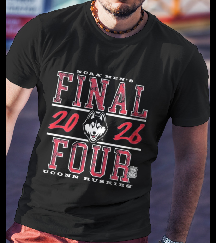 NCAA Men's Final Four 2026 UConn Huskies Basketball Championship T-Shirt