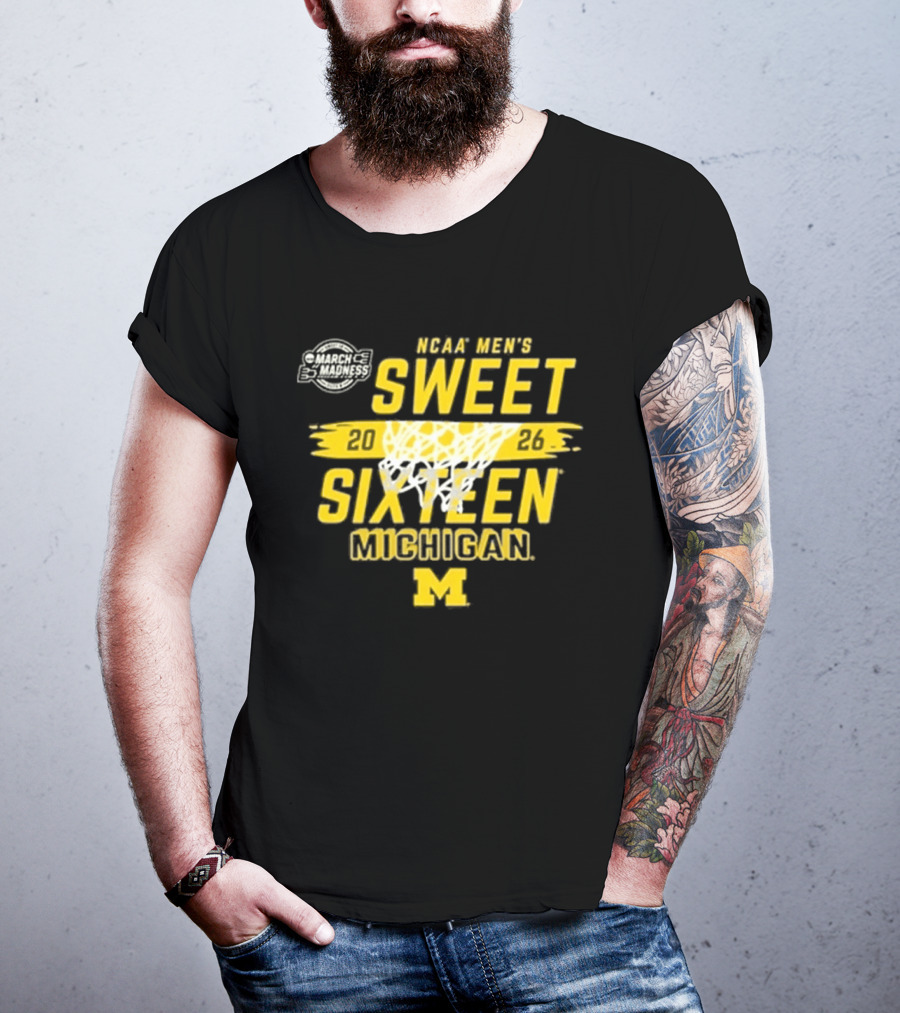NCAA Men's Sweet 2026 Sixteen Michigan Basketball M T-Shirt