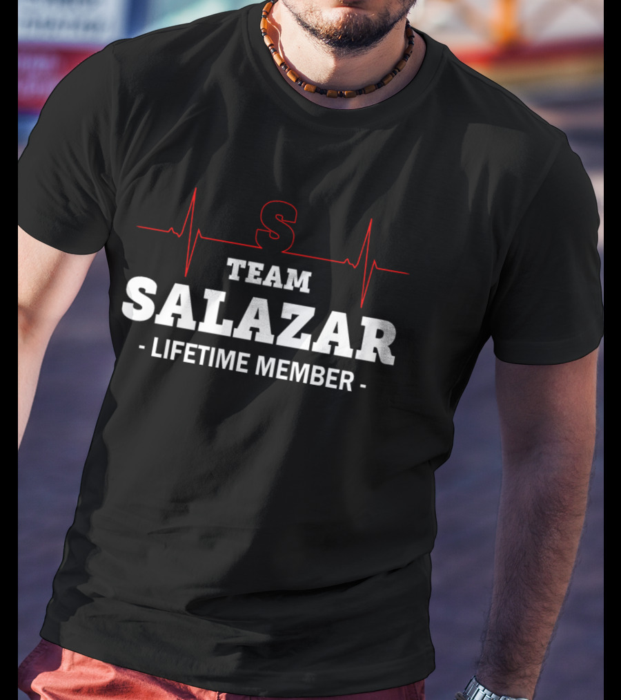 Team Salazar Lifetime Member S Logo Heartbeat T-Shirt