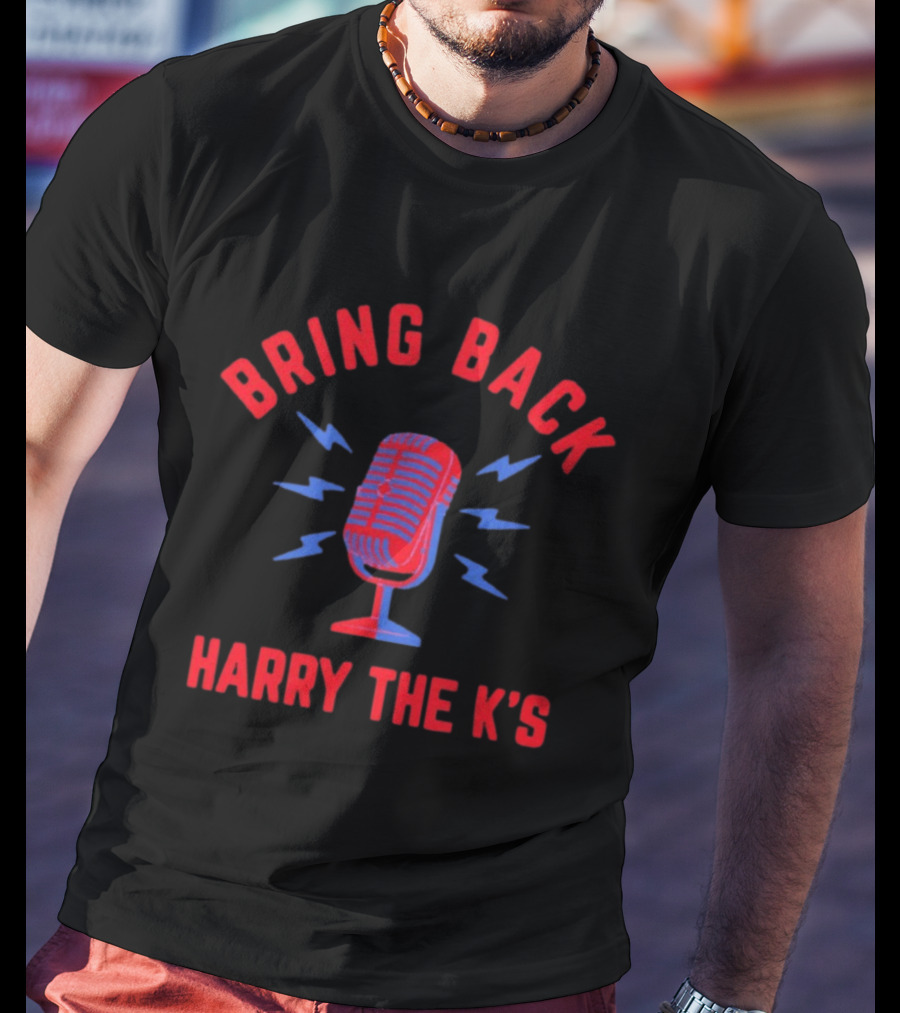 Bring Back Harry The K's Mic Philadelphia Phillies Microphone Lightning T-Shirt