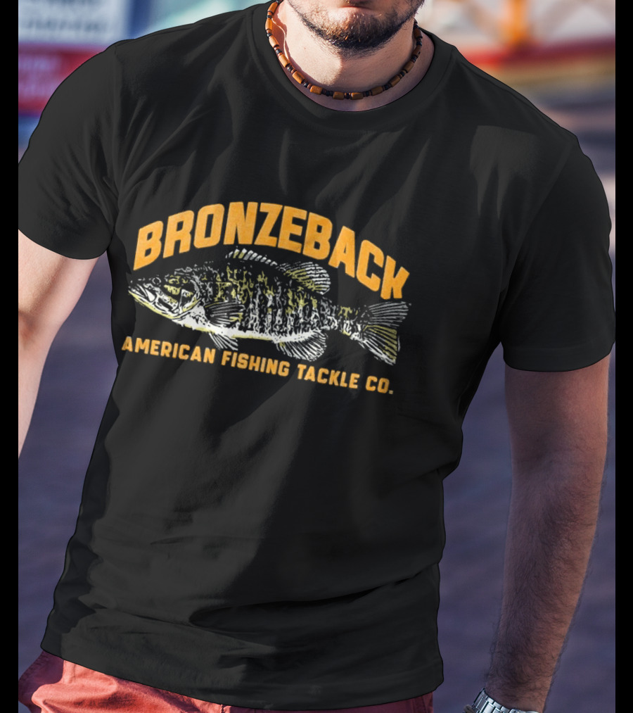Bronzeback American Fishing Tackle Co Bass Fish T-Shirt