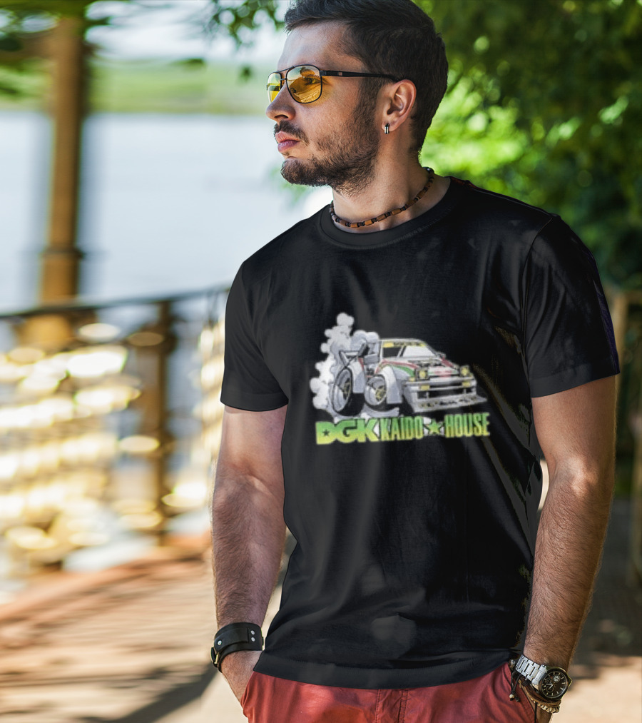 DGK Kaido House Street Spec Wide Open Racing Car Drift T-Shirt