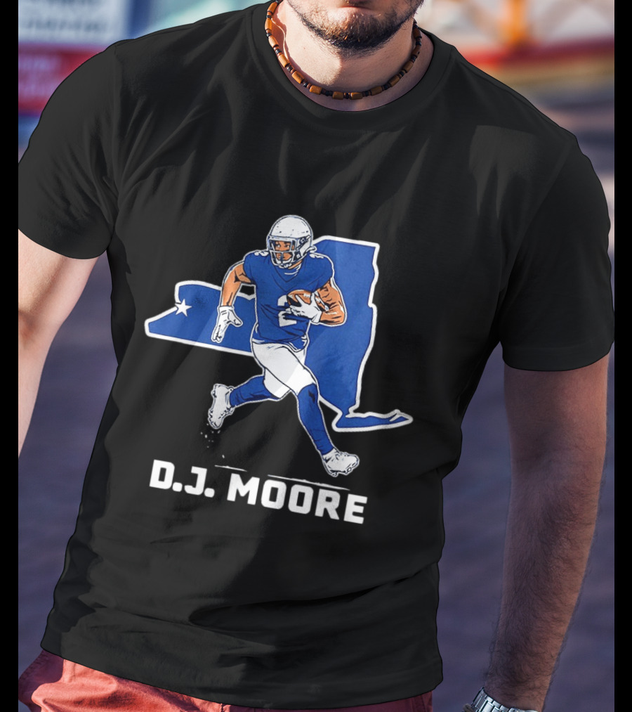 DJ Moore Football State Star New York T-Shirt