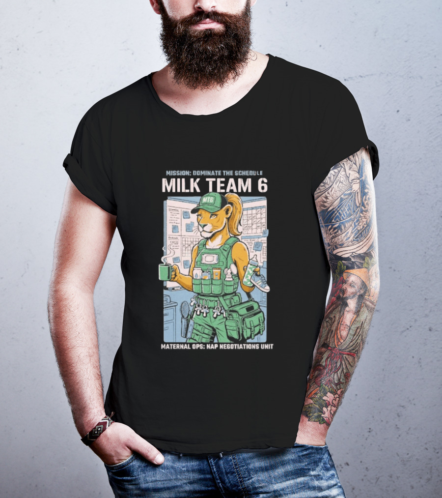 Dominate The Schedule Milk Team 6 Tiger MT6 T-Shirt