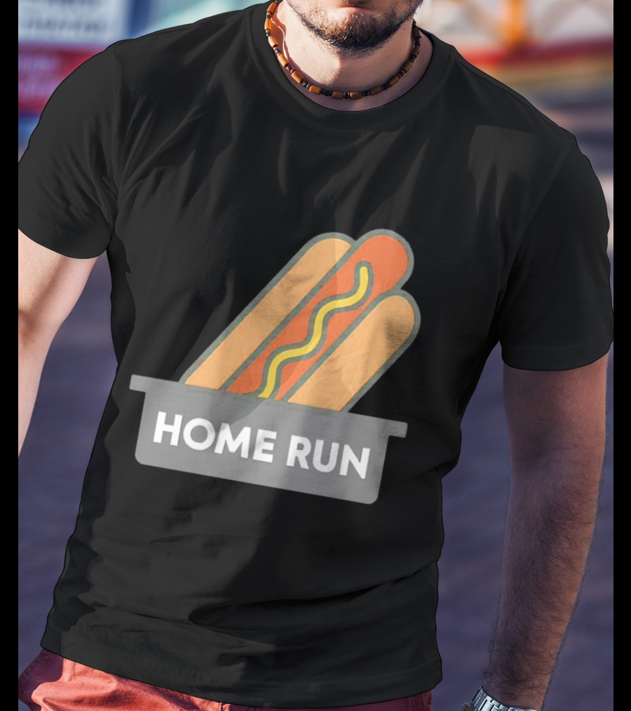 Home Run Hot Dog New York Mets Baseball Fan T-Shirt