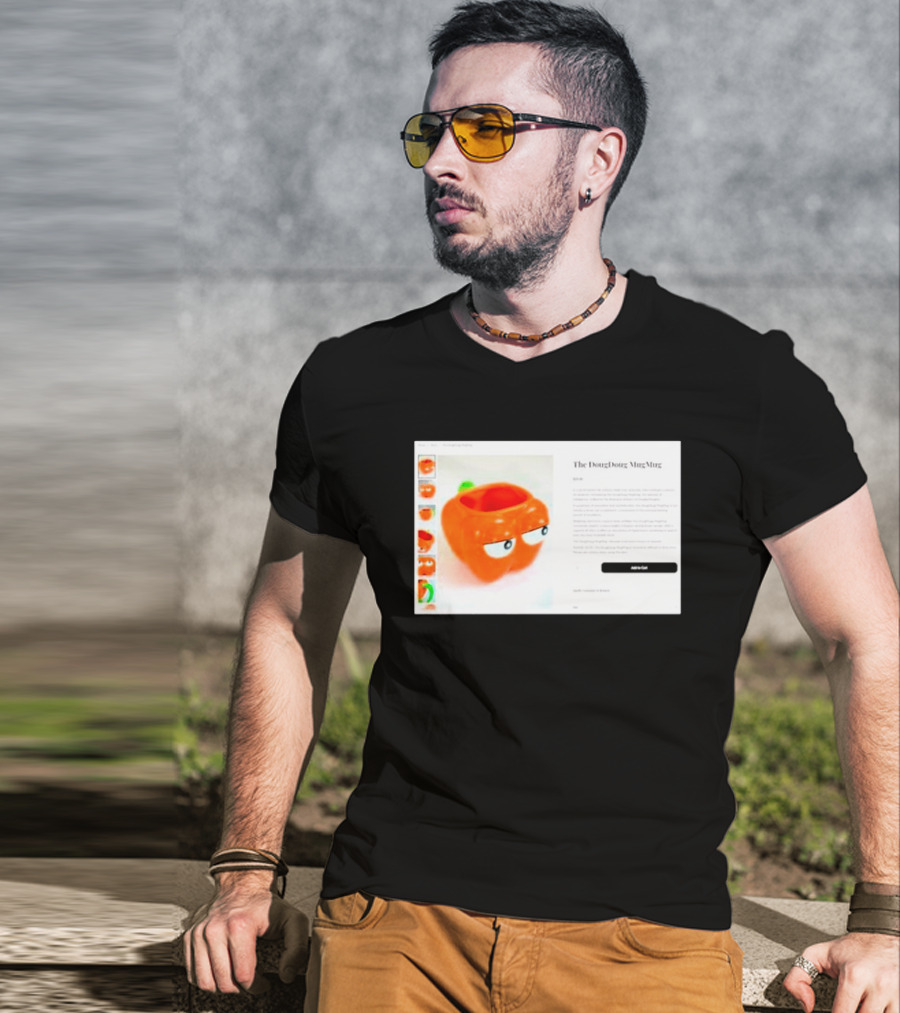 I Hate The Dougdoug Mugmug Orange Pumpkin Face T-Shirt