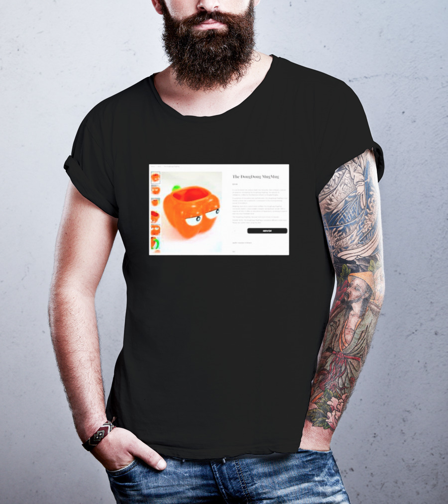 I Hate The Dougdoug Mugmug Orange Pumpkin Face T-Shirt