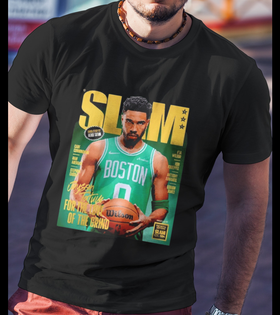 Slam Magazine Jayson Tatum Boston Celtics For The Love Of The Grind T-Shirt