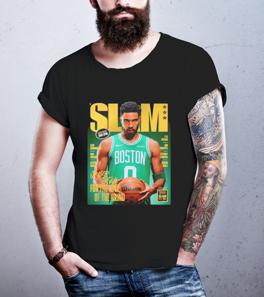 Slam Magazine Jayson Tatum Boston Celtics For The Love Of The Grind T-Shirt