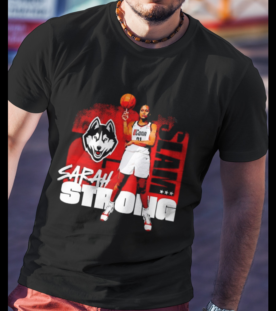UConn Huskies SLAM Sarah Strong No 21 Women's Basketball T-Shirt
