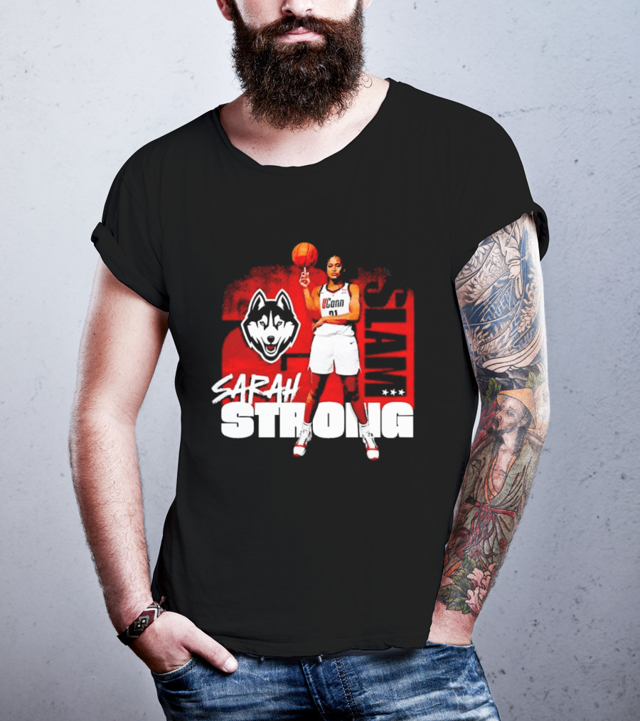 UConn Huskies SLAM Sarah Strong No 21 Women's Basketball T-Shirt