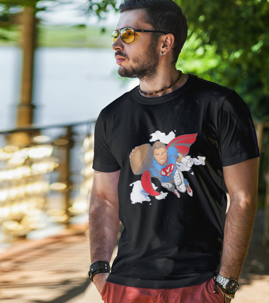 Superhero Football Josh Allen Buffalo Bills T-Shirt
