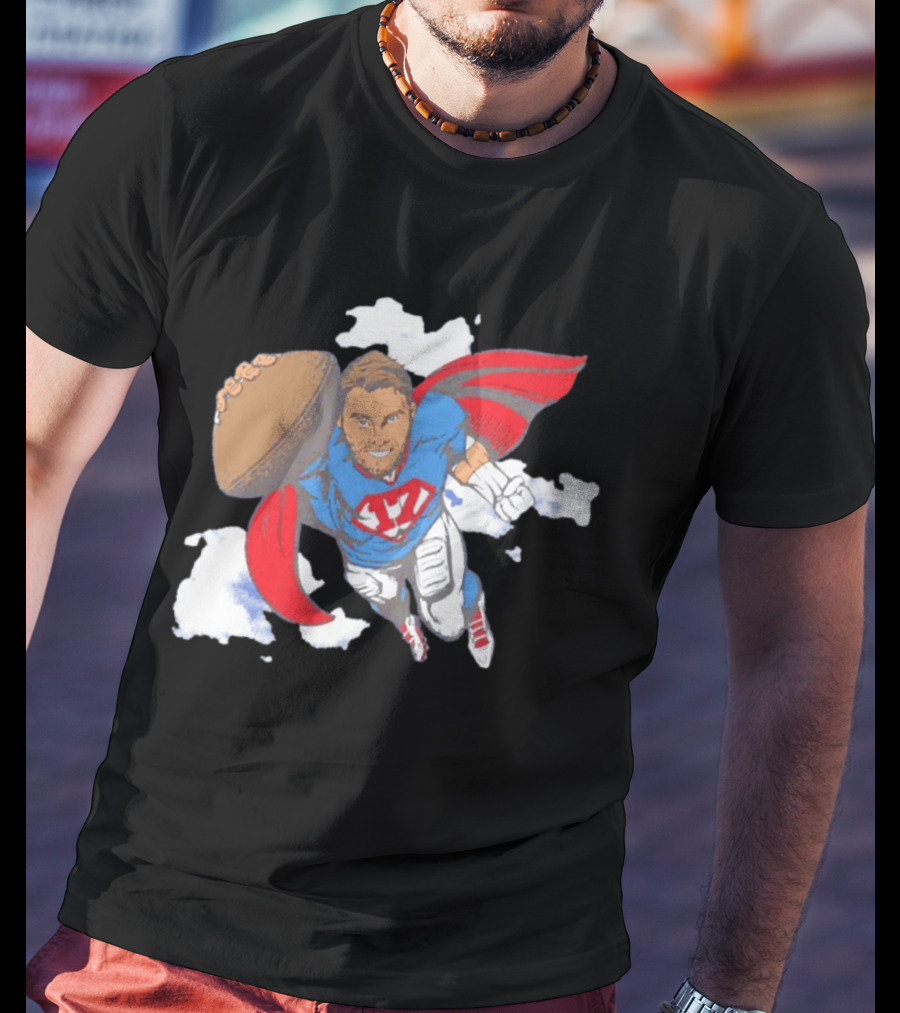Superhero Football Josh Allen Buffalo Bills T-Shirt