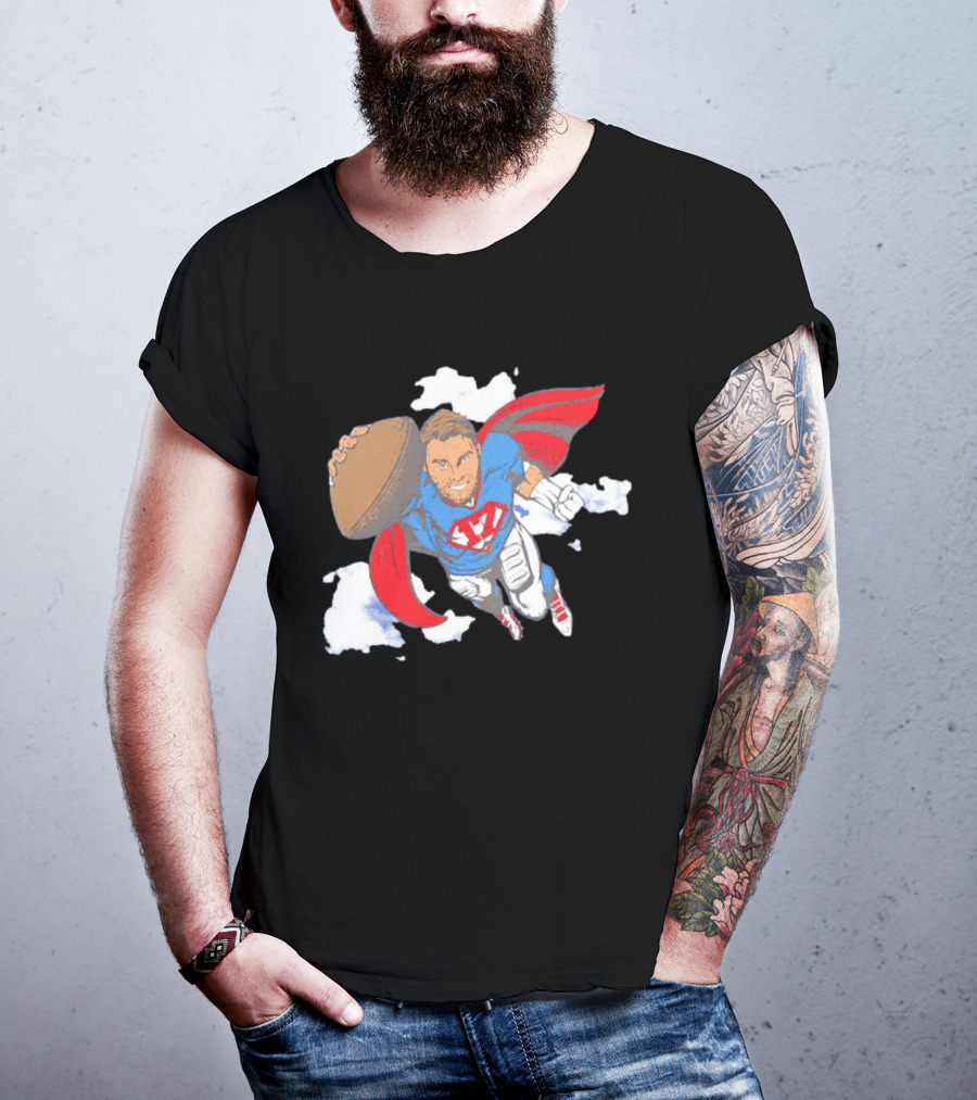 Superhero Football Josh Allen Buffalo Bills T-Shirt