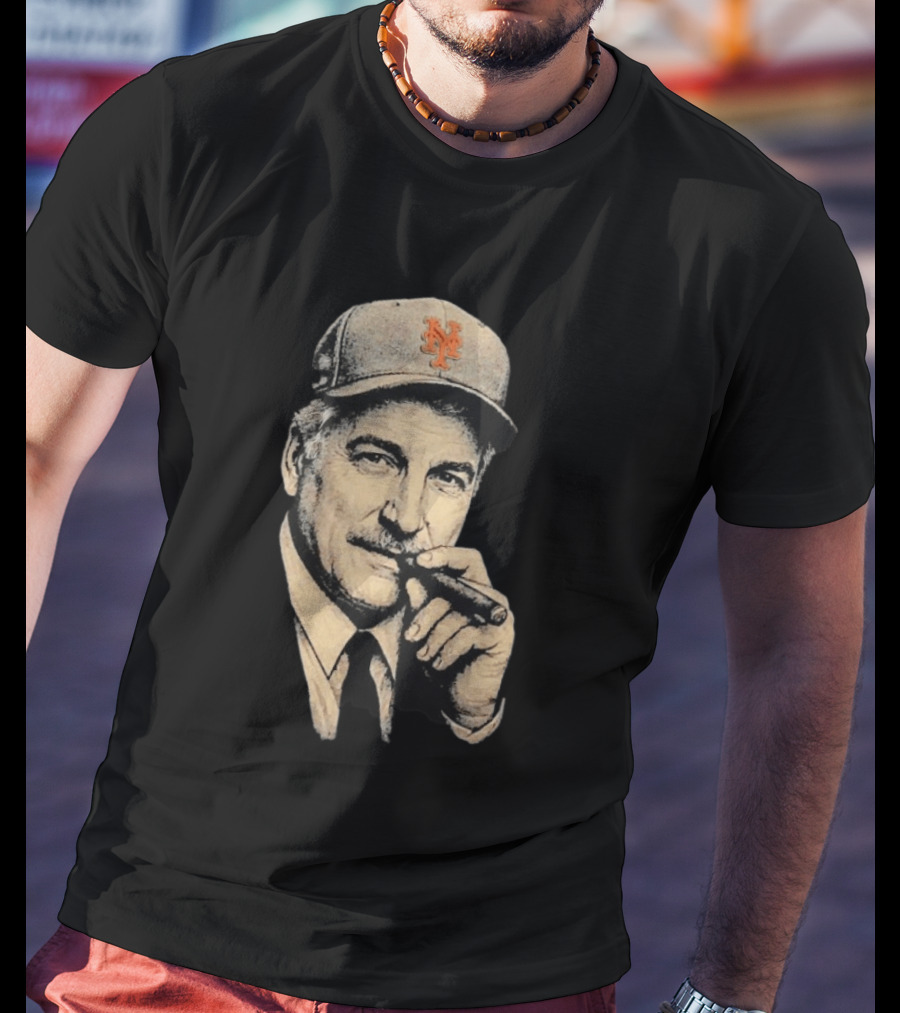 Keith Hernandez Cigar New York Mets Cap T-Shirt