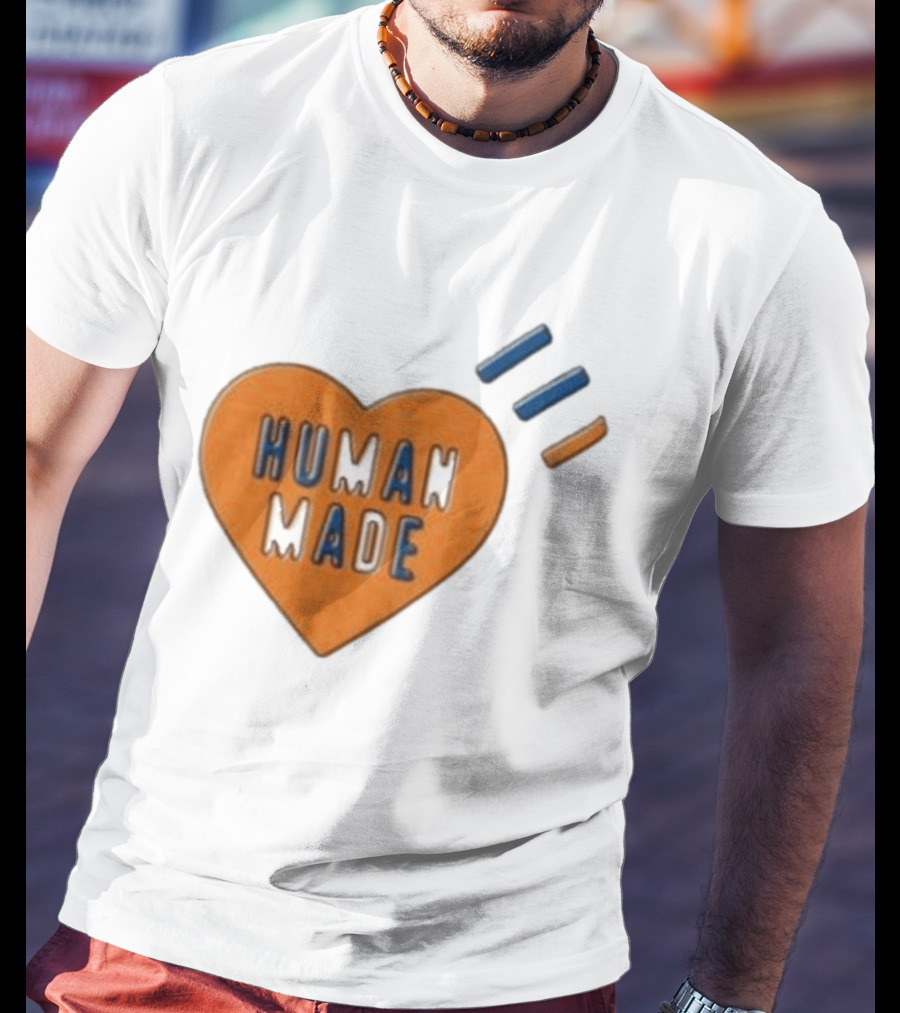 Human Made Heart Icon With Dry Alls T-Shirt