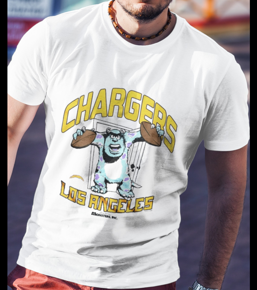 Los Angeles Chargers Monsters Inc Sully Collaboration T-Shirt