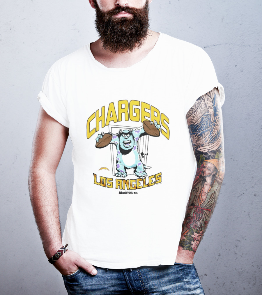 Los Angeles Chargers Monsters Inc Sully Collaboration T-Shirt