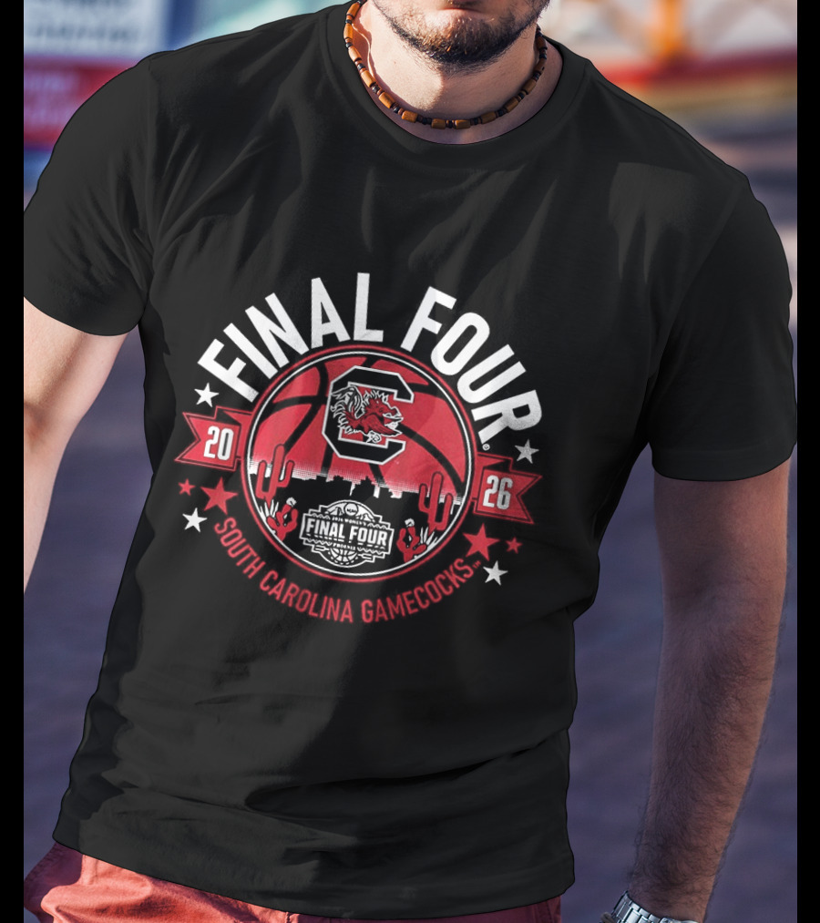 South Carolina Gamecocks 2026 Final Four Basketball Team T-Shirt