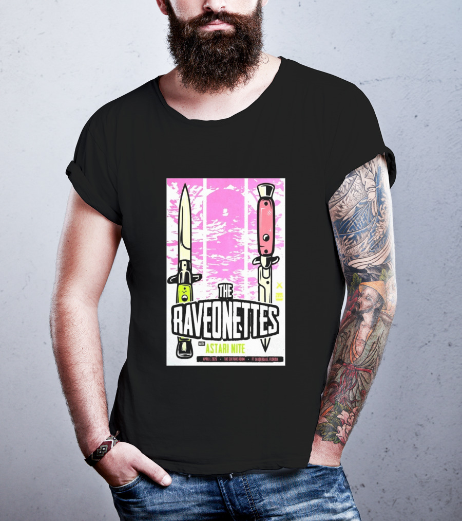Raveonettes Astari Nite April 1 2026 Ft Lauderdale Culture Room T-Shirt