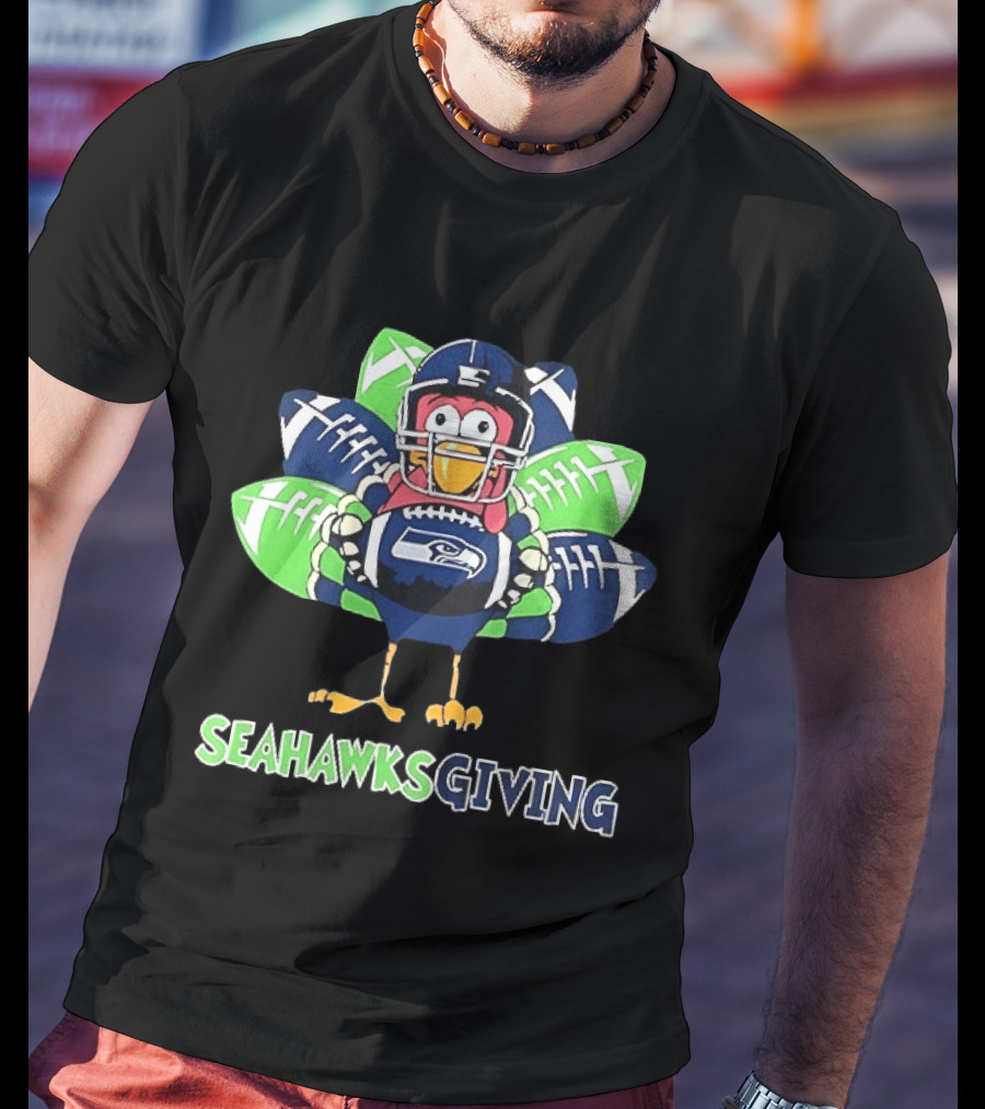 Seahawksgiving Turkey Seattle Seahawks Football Thanksgiving 2025 T-Shirt