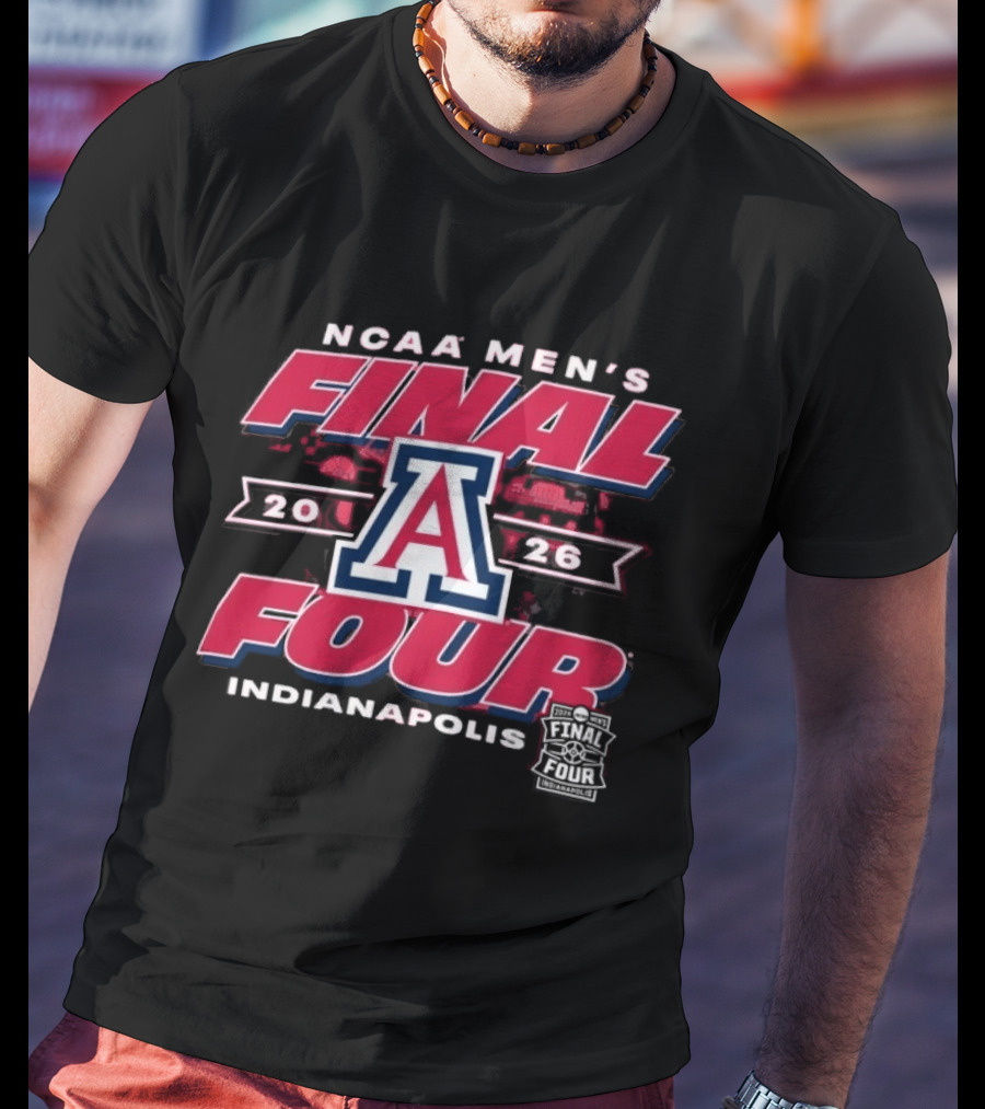 NCAA Men's Final Four 2026 Arizona Wildcats Indianapolis T-Shirt