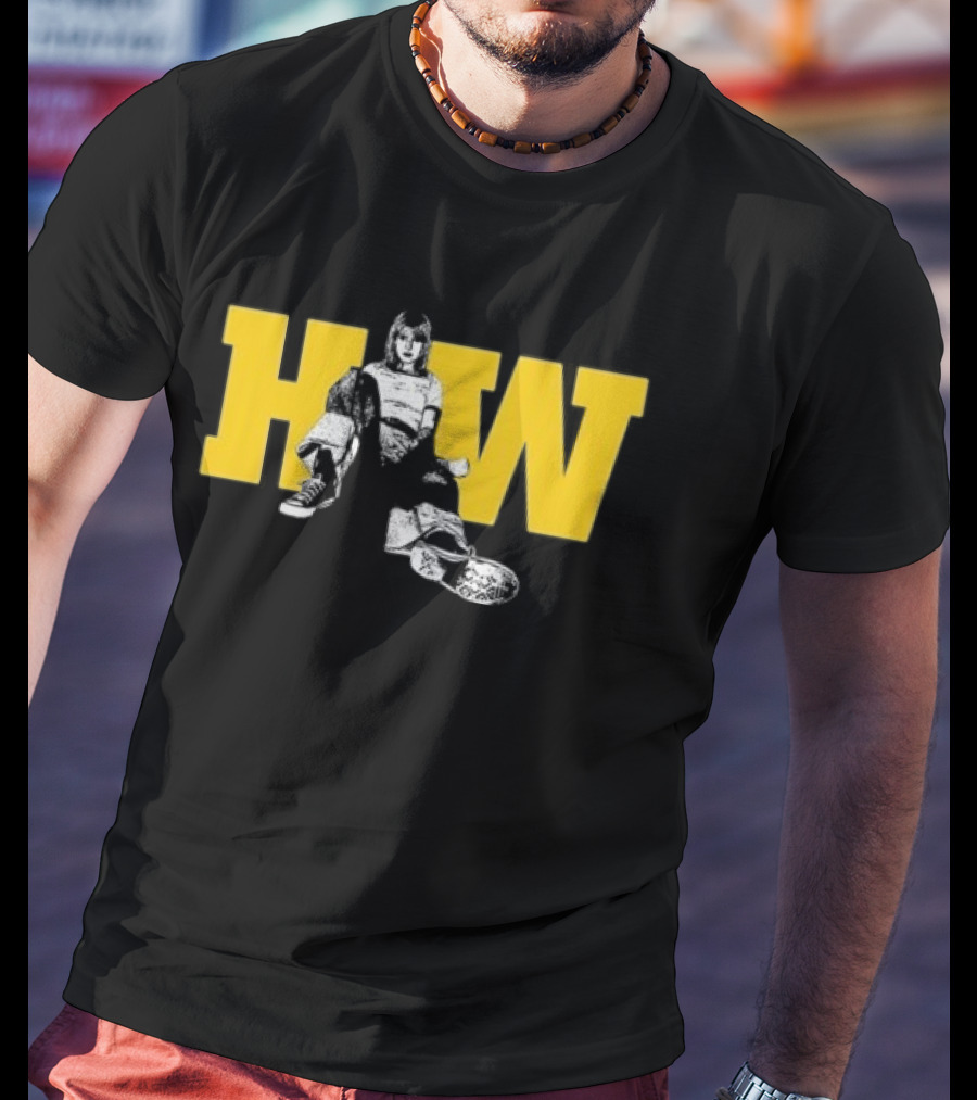 Hw Negative Self Talk No I Won't Hear It Knight Defender Sitting On HW Yellow Letters T-Shirt