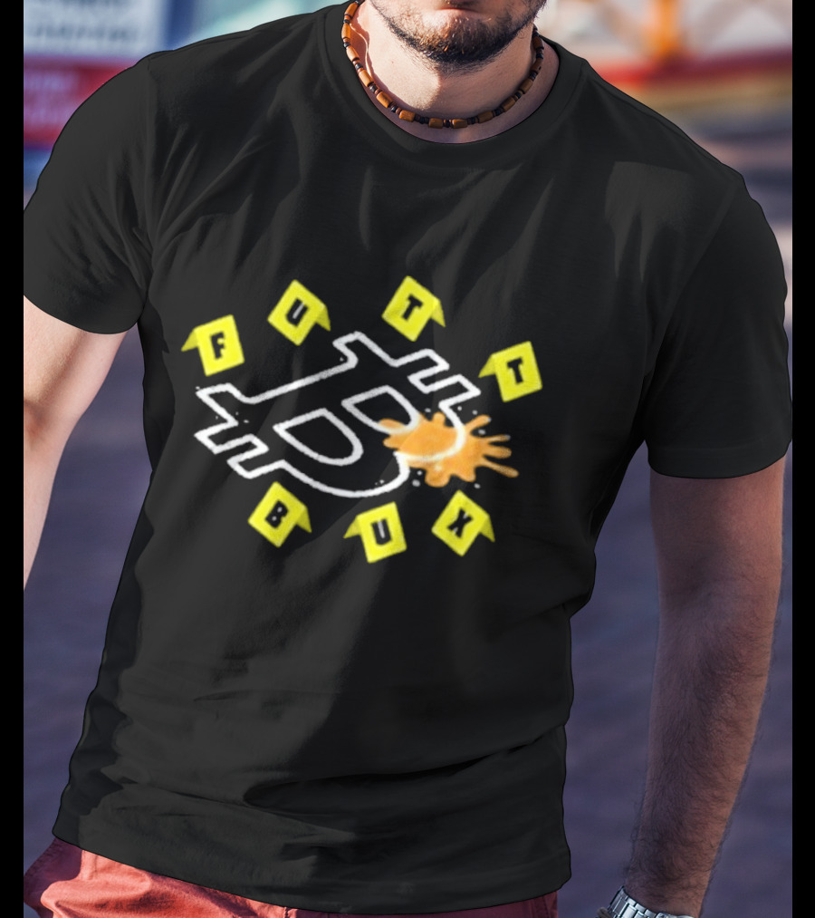 Windscribe Bitcoin Crime Scene Futt Bux T-Shirt