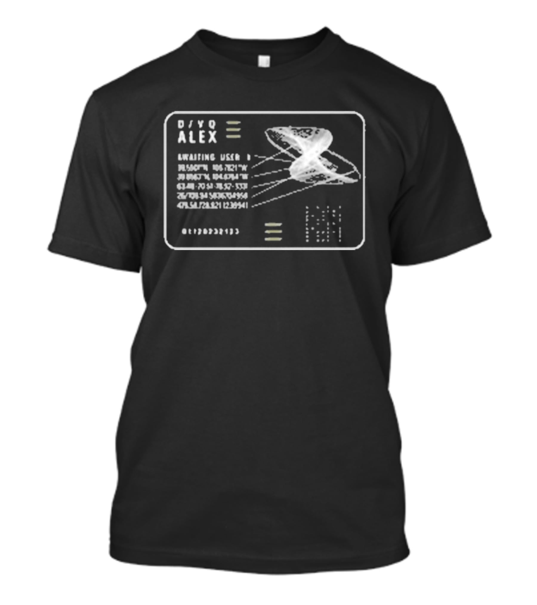 Alex Paradise Membership Card Hulu Edition With Spaceship T-Shirt
