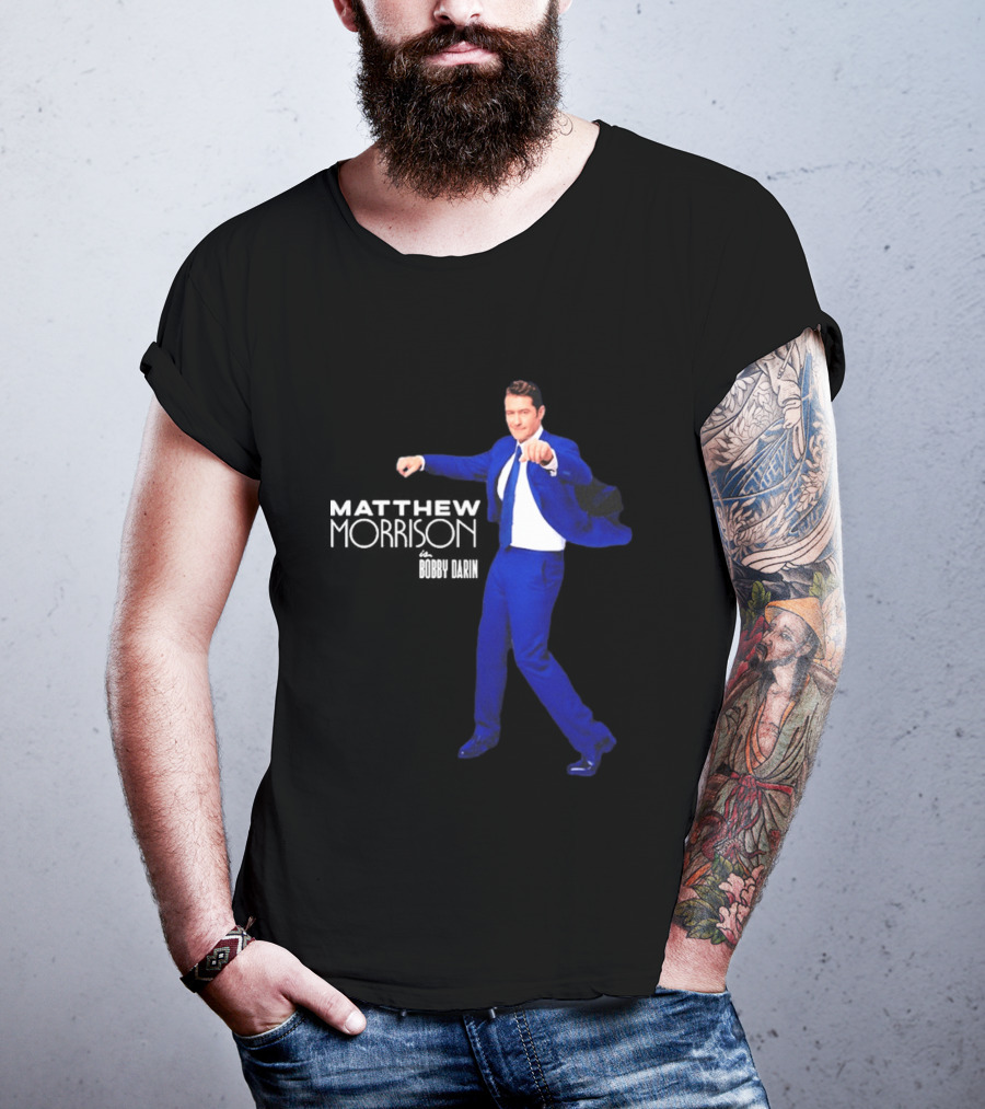 Just In Time Matthew Morrison Is Bobby Darin Bold Blue Suit Dance T-Shirt