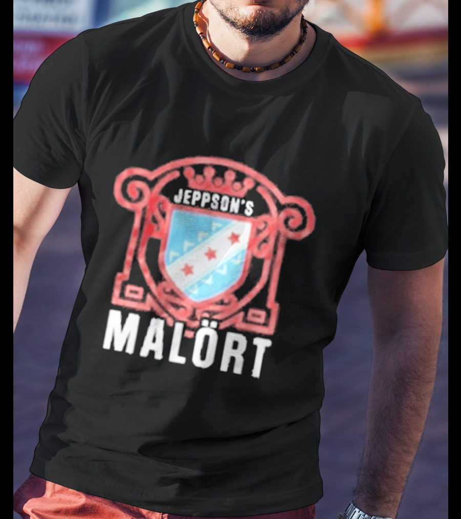 Jeppson's Malört Crest With Chicago Style Star Shield T-Shirt
