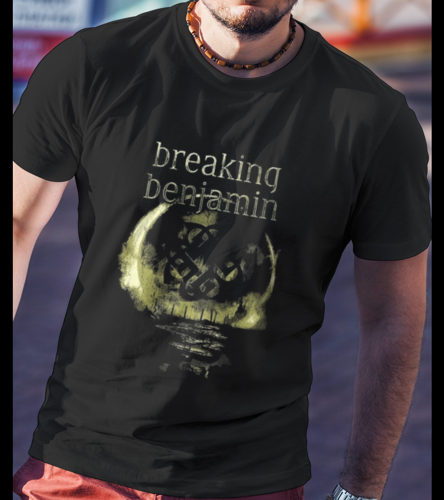 Breaking Benjamin 10 Years Dark Before Dawn Moon T-Shirt